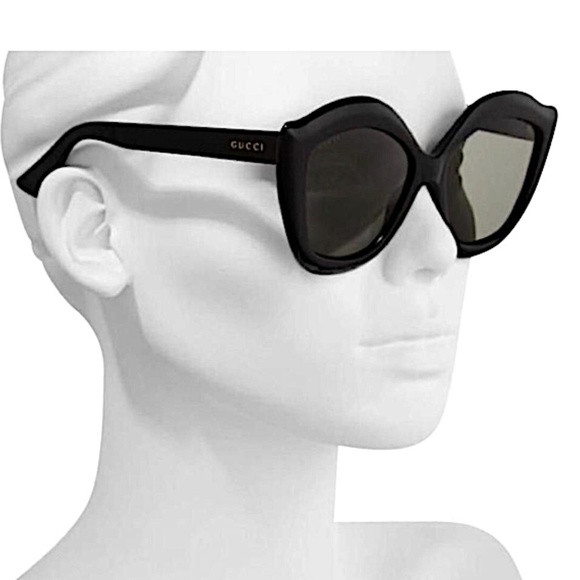 GUCCI Cat Eye Sunglasses GG0117S 53 in black main image 4